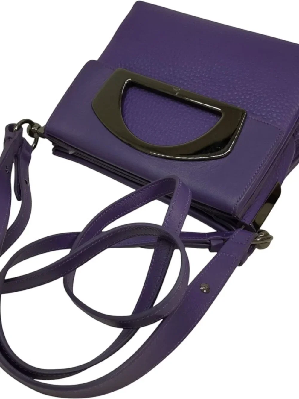 (S6) Christian Louboutin Crossbody Bag Purple Leather